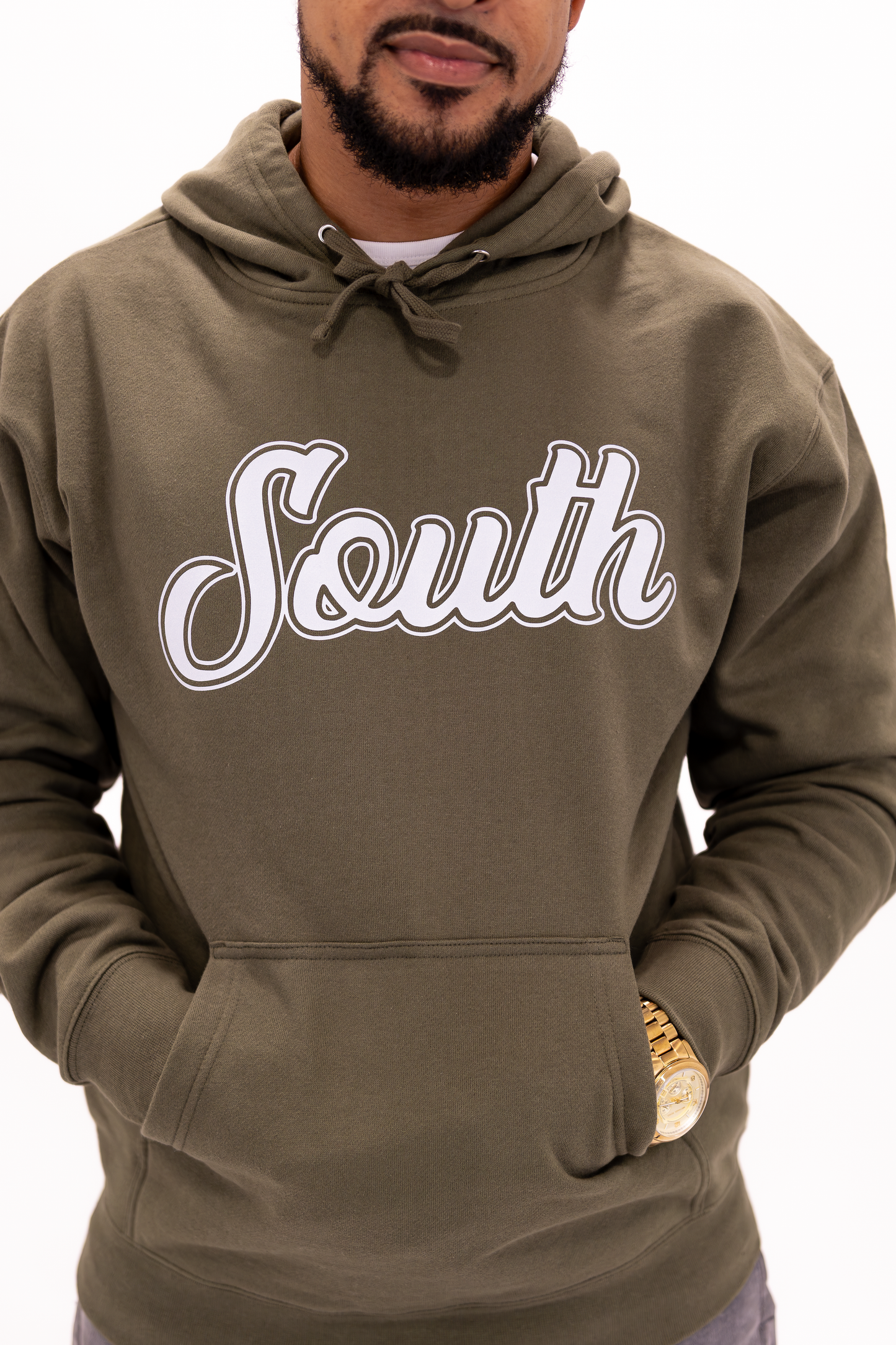 Classic South Hoodie (Army/White)