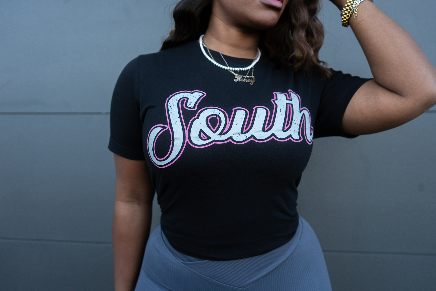 *BCA* Classic South Tee (Black/Pink)
