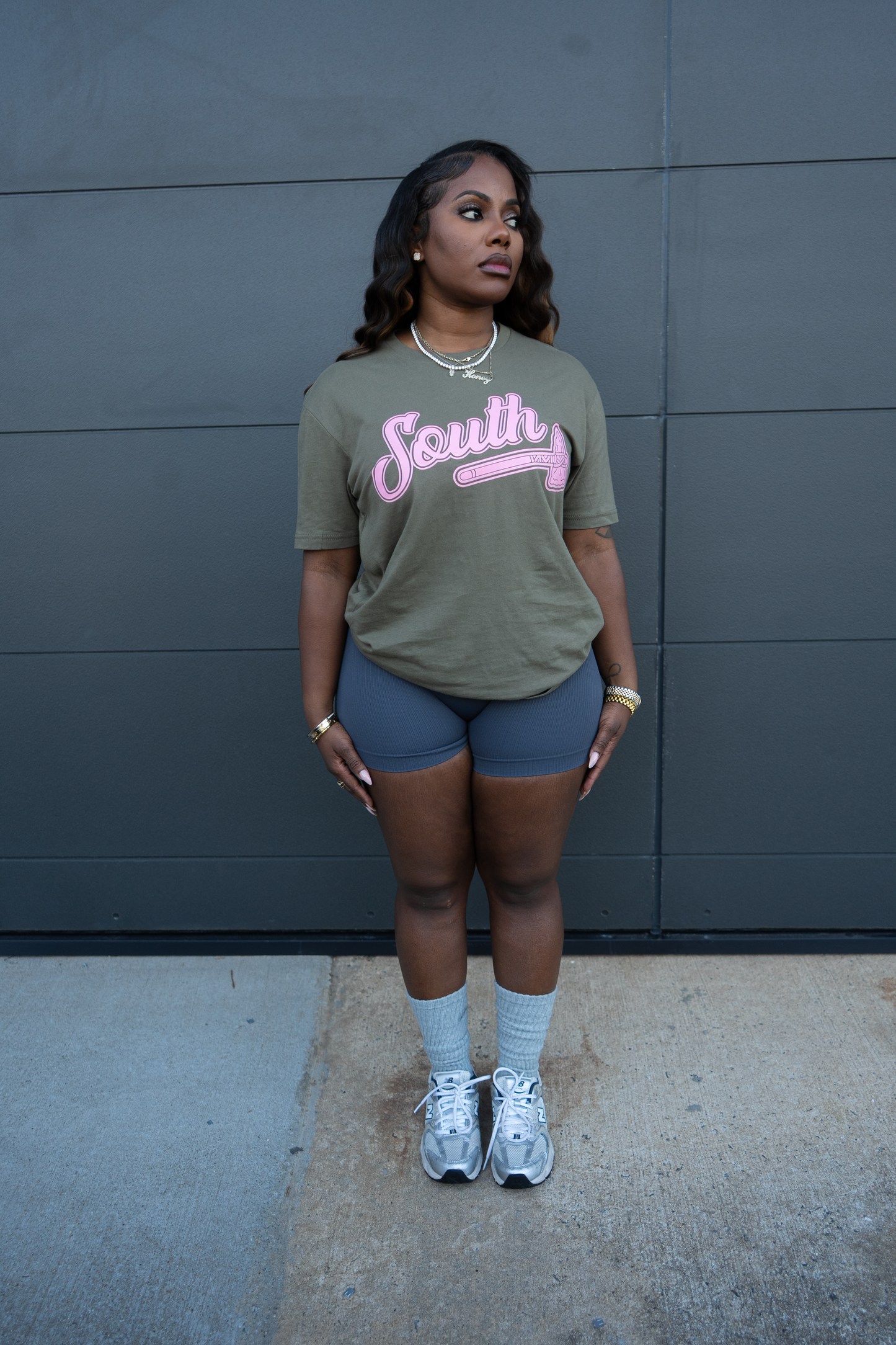 *BCA* Tomahawk Tee (Military Green/Pink)