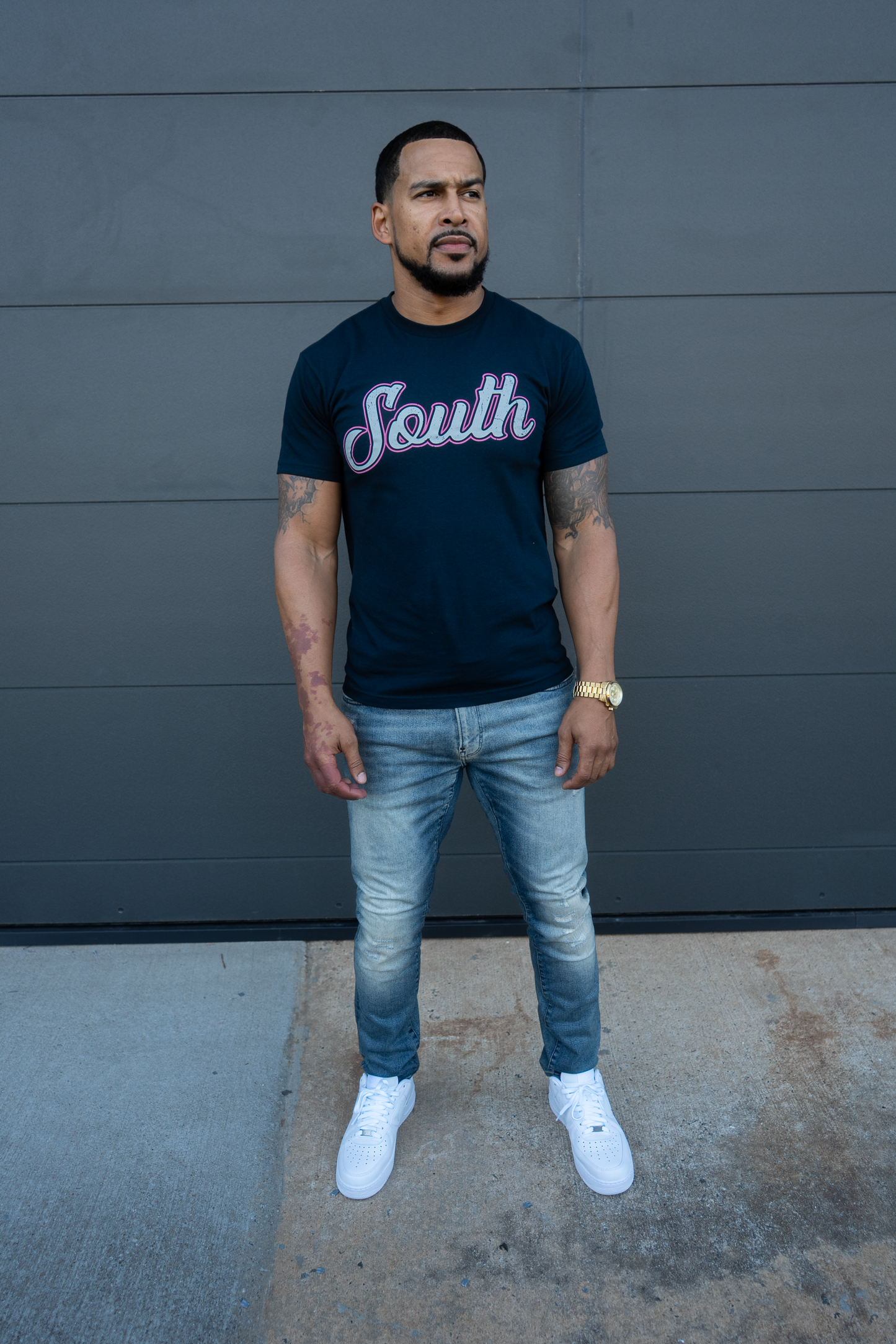*BCA* Classic South Tee (Navy/Pink)