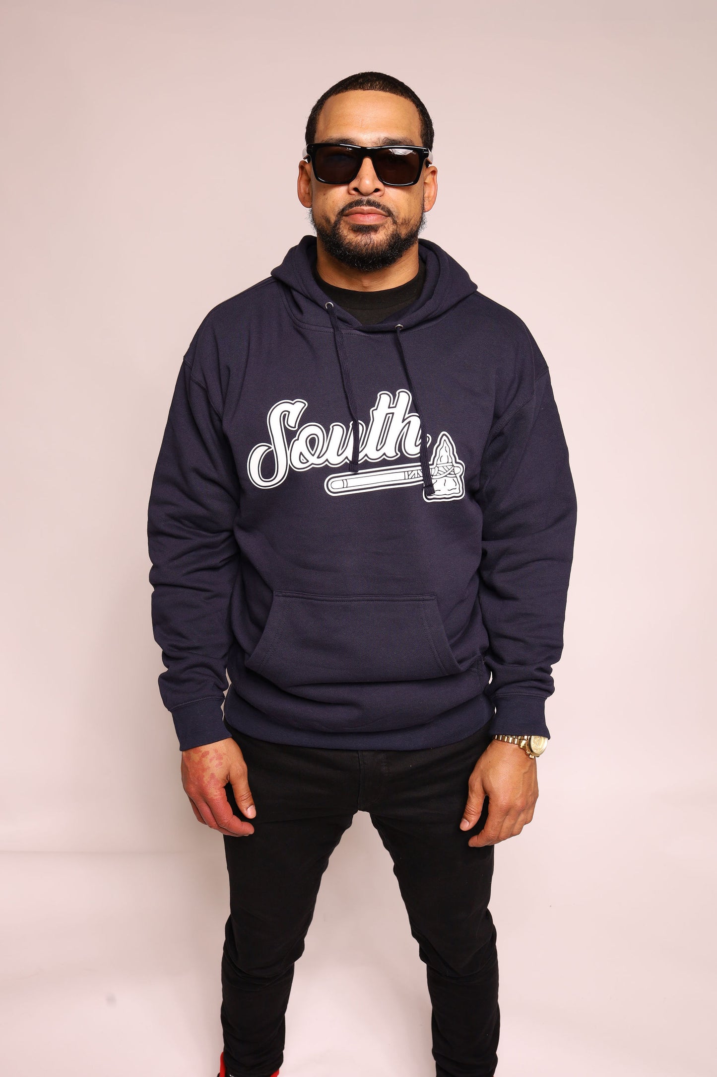 Classic Tomahawk Hoodie - Navy/White
