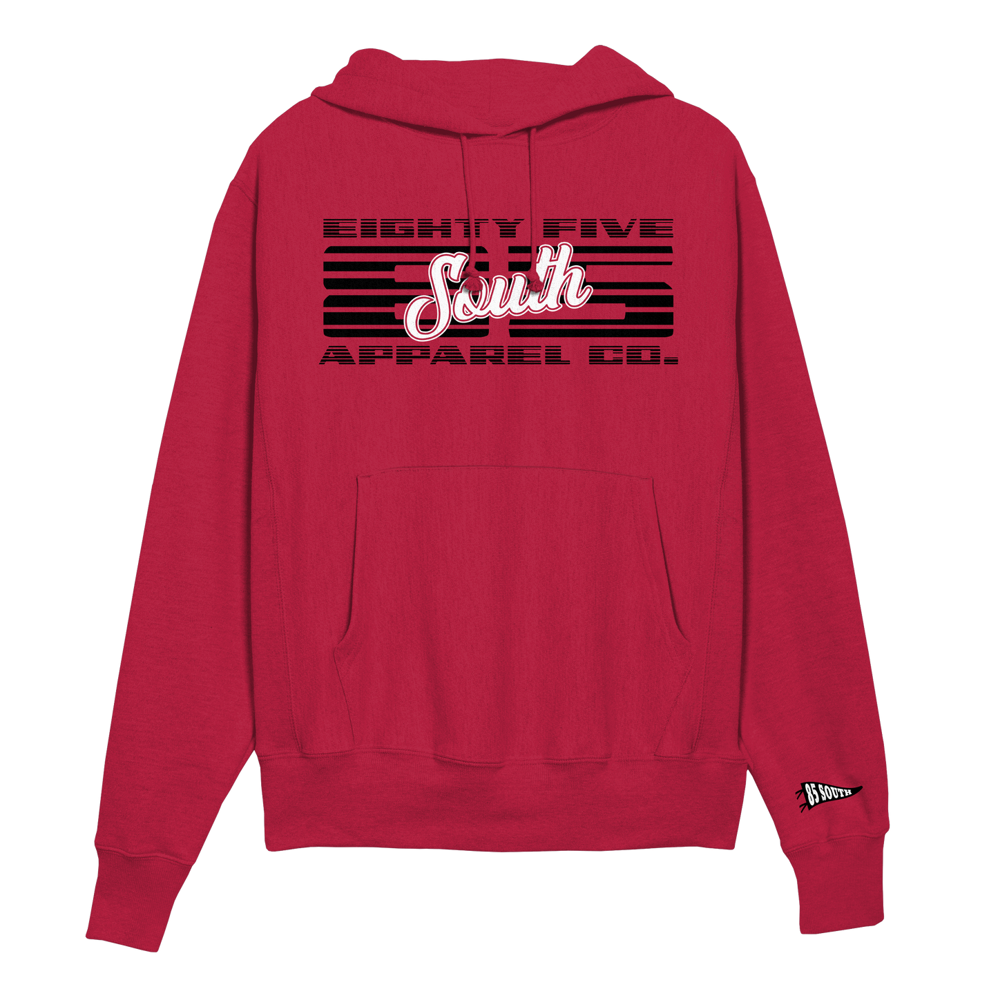 B1- Moto 85 Script Hoodie - Red