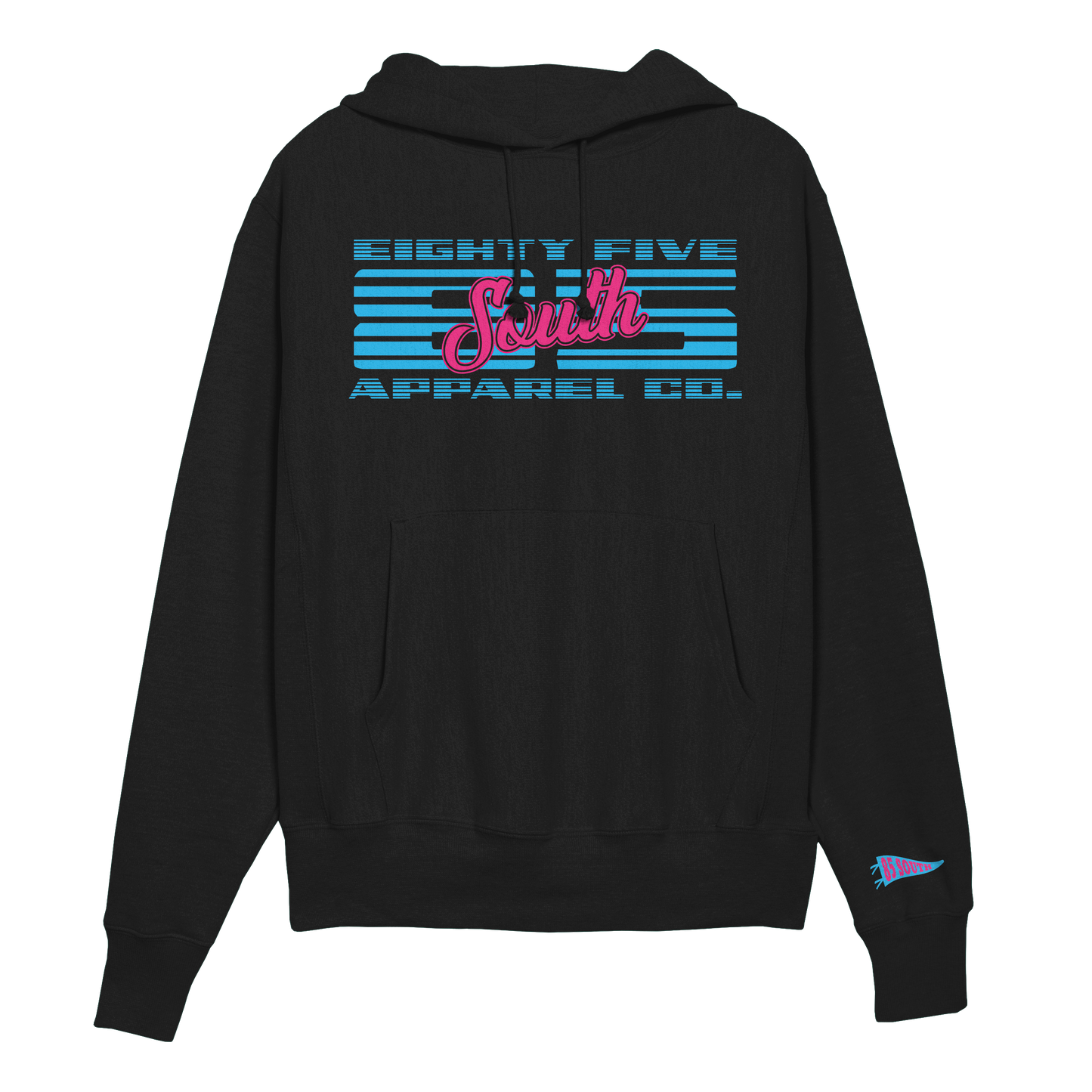 A1- Moto 85 Script Hoodie - Black