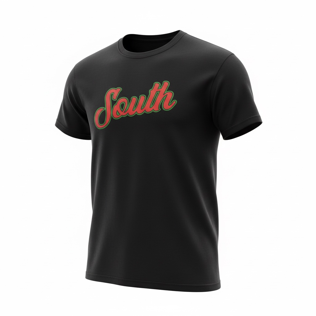 *BHM* Classic South Tee (Black/Red/Green)