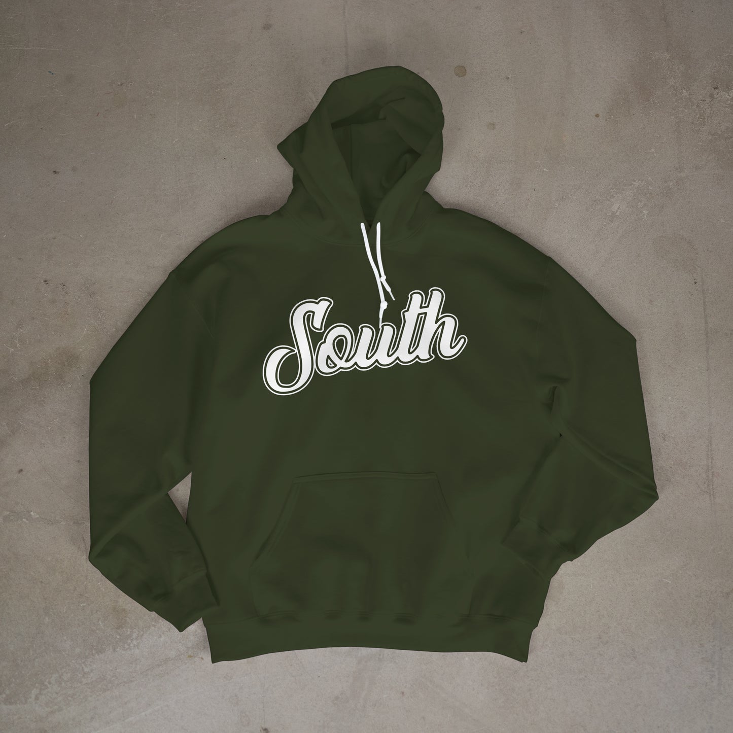 Classic South Hoodie (Army/White)