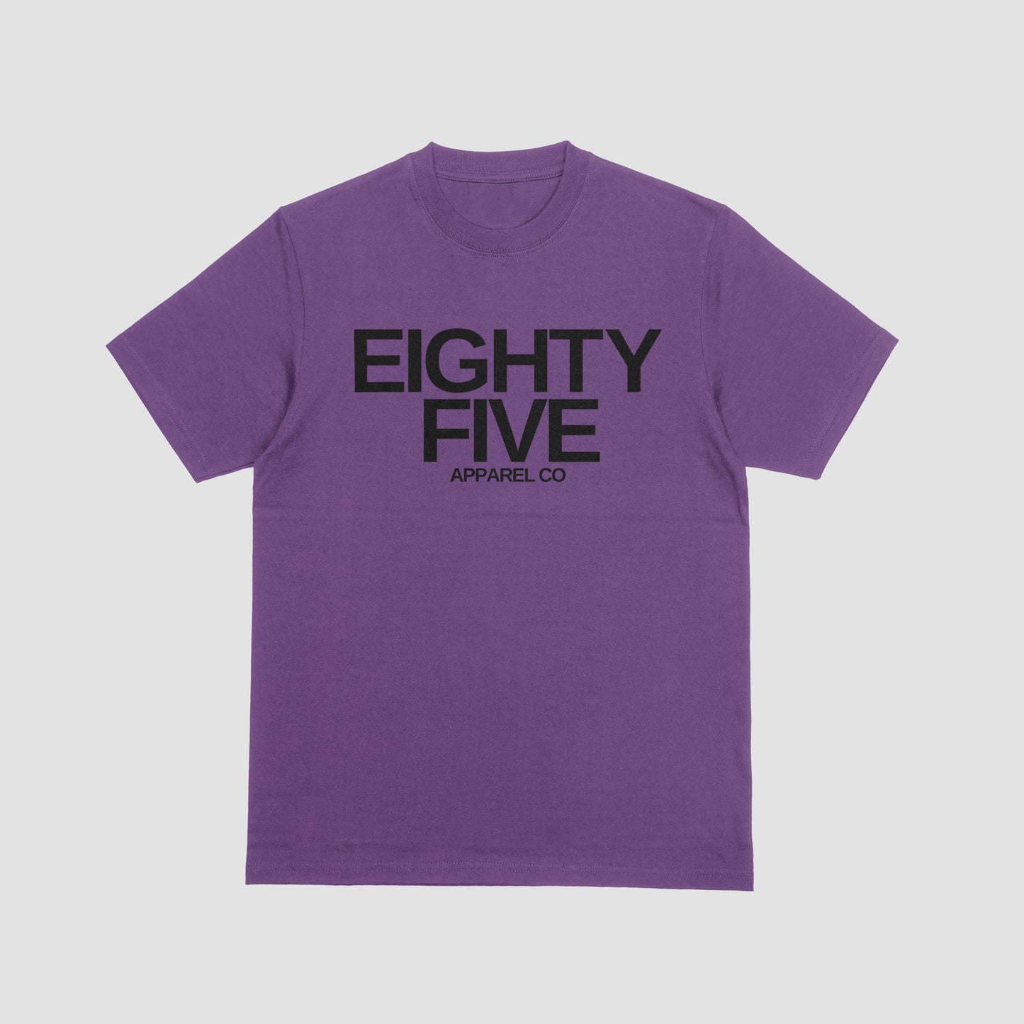 "Eighty Five" Plain Logo Tee (Purple/Black)