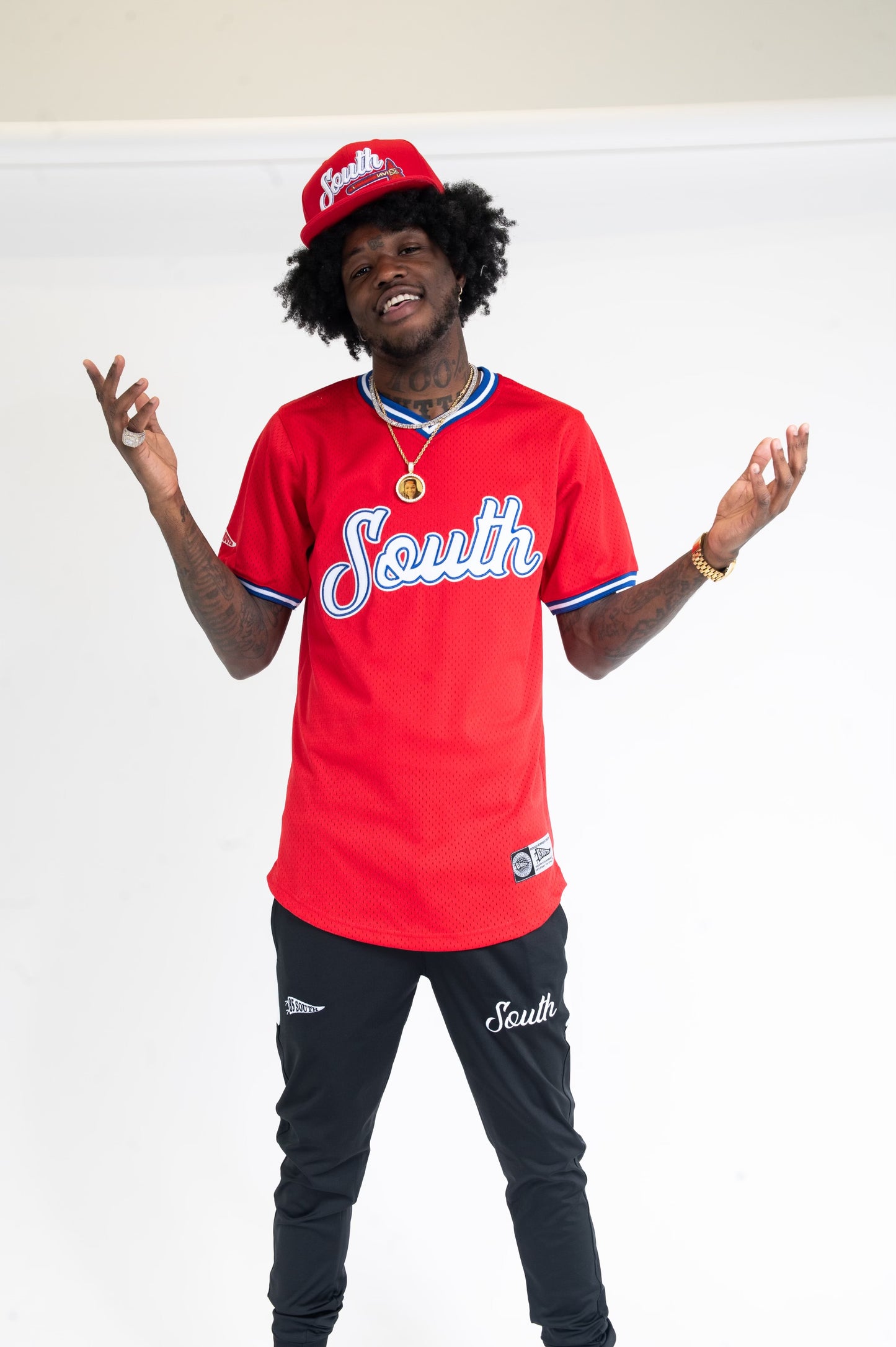 South Batting Jersey - Red