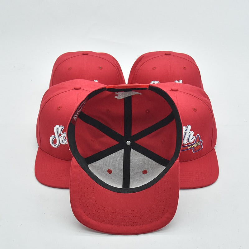 "South Tomahawk" Snapback Hat (Red/White)