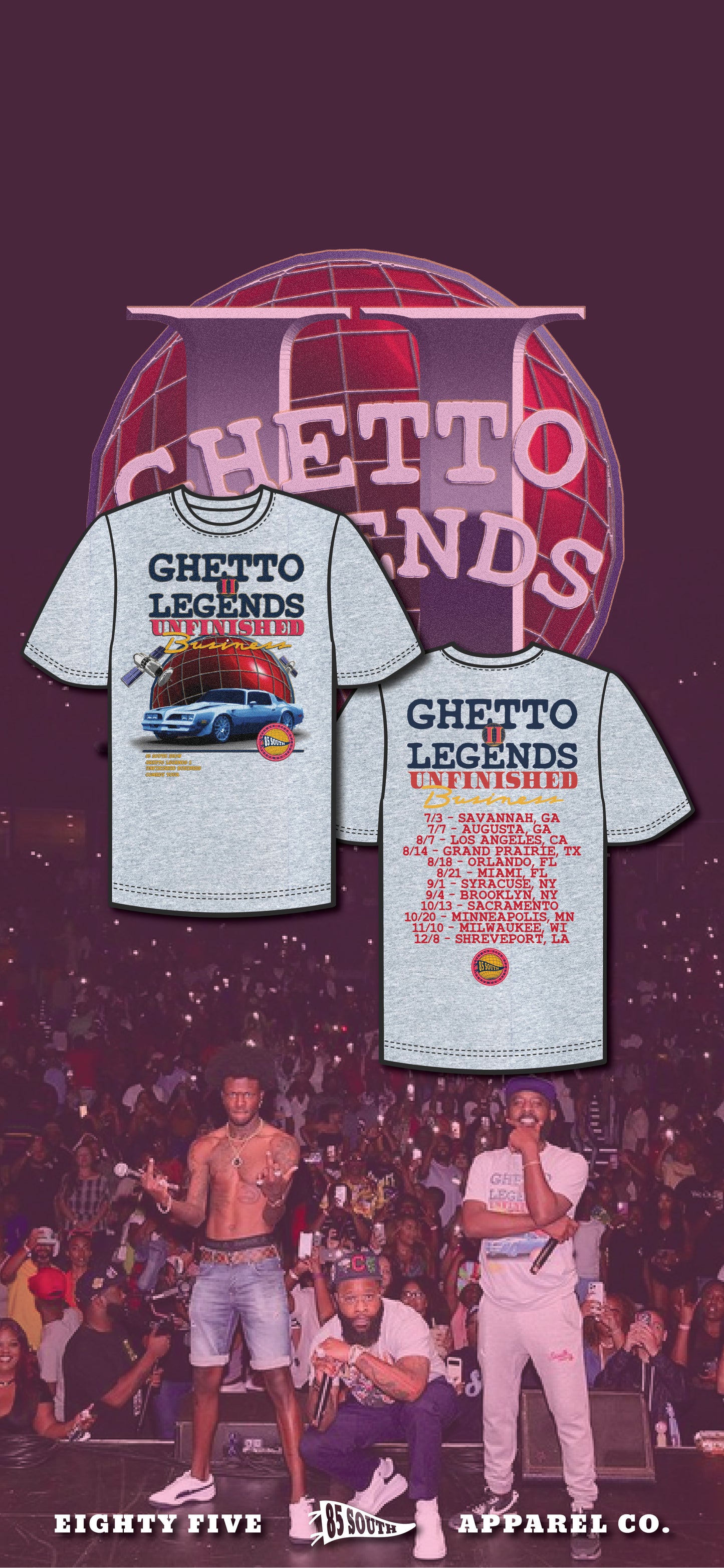 Ghetto Legend II Globe School Tour Tee