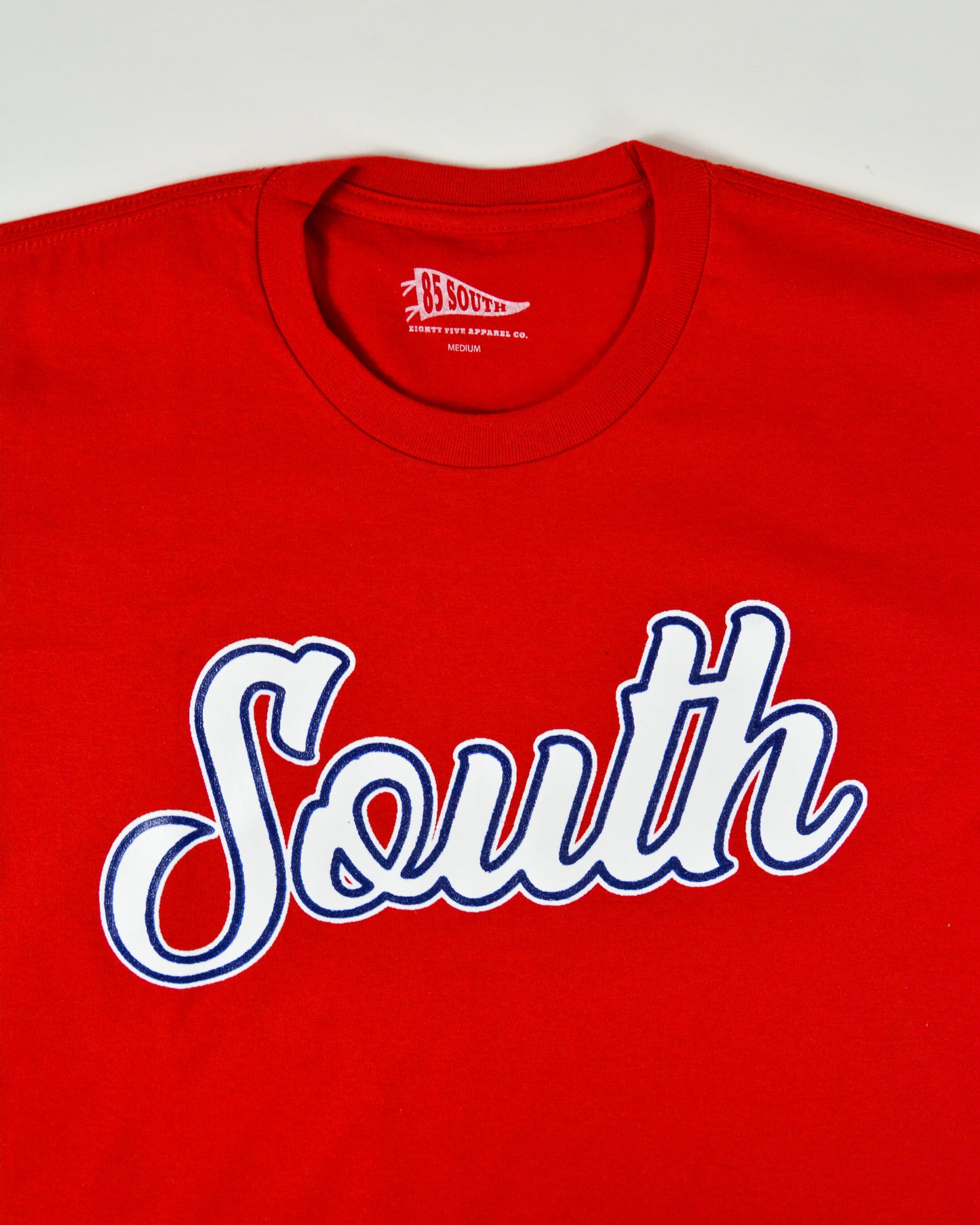 Evergreen South Script Tee - Red