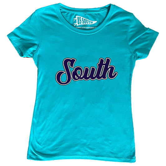 Women South Tee - Tahiti Blue