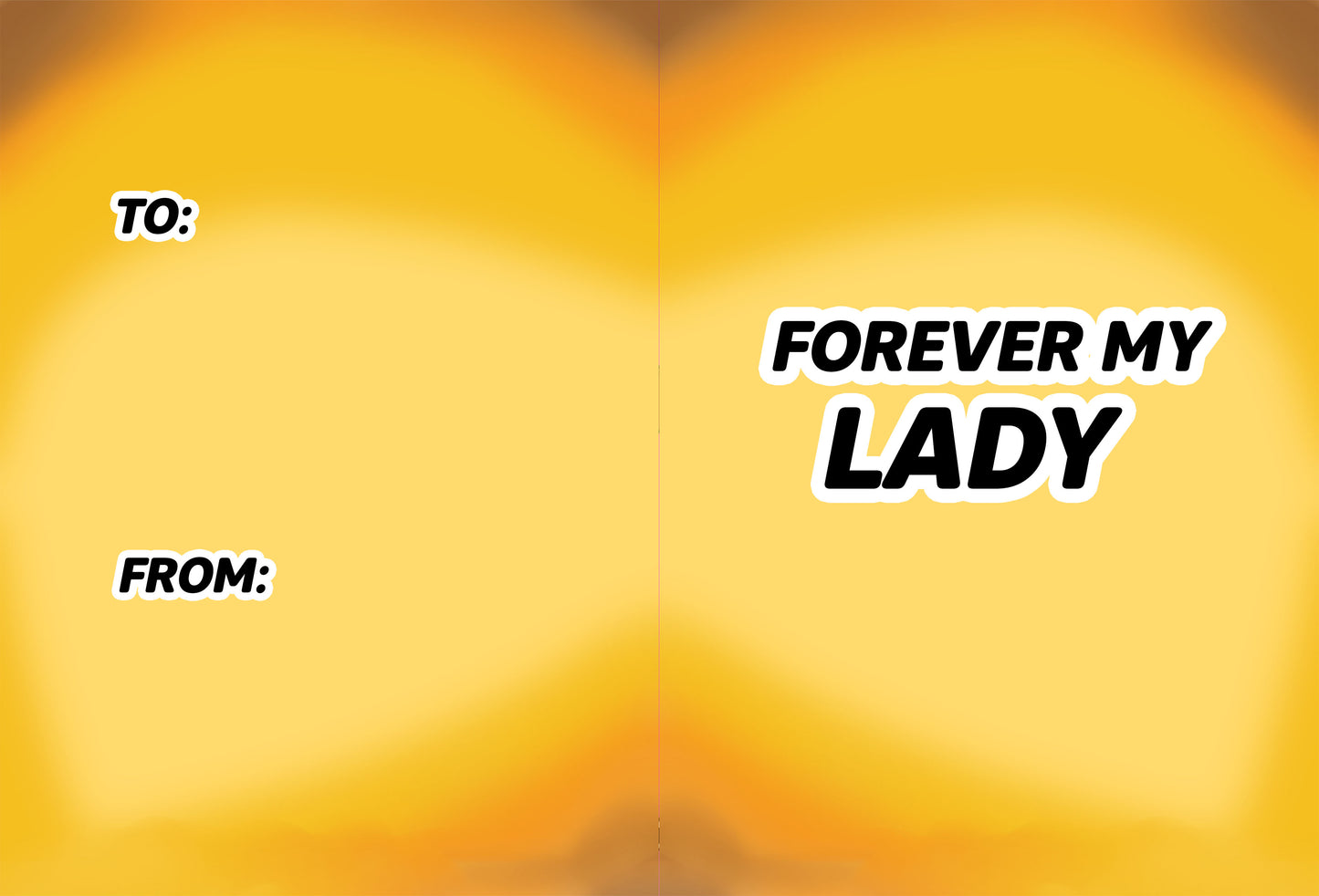 Forever My Lady Valentine's Day Card