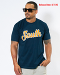 AXC South Script Tee (Navy)