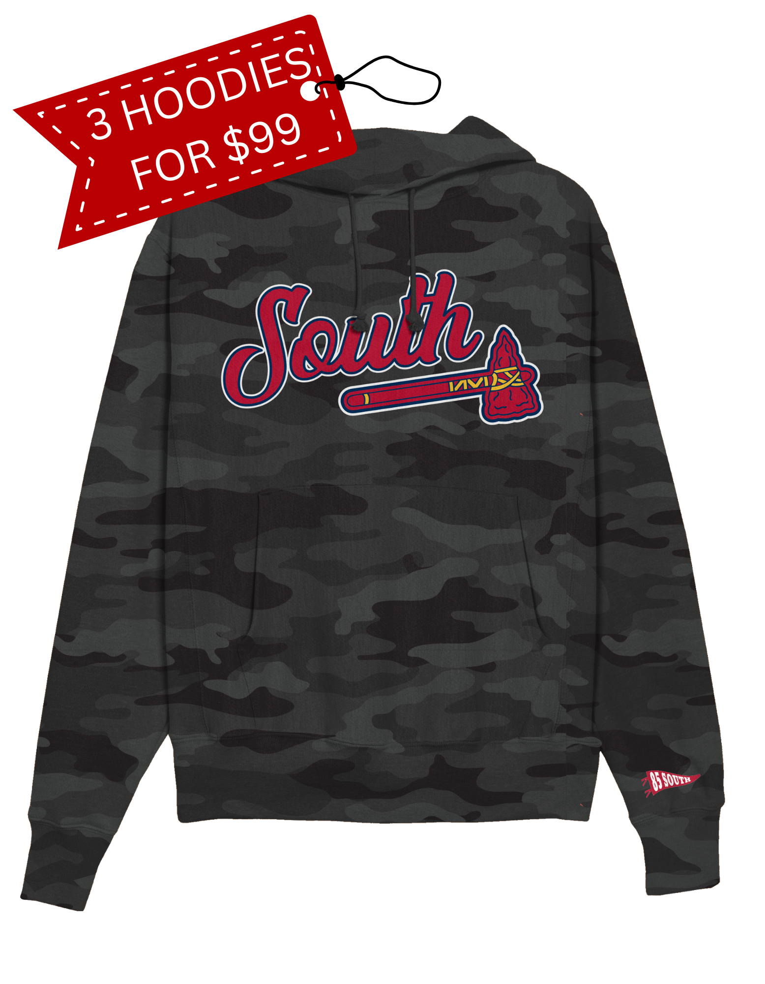 Classic Tomahawk Hoodie - Black Camo