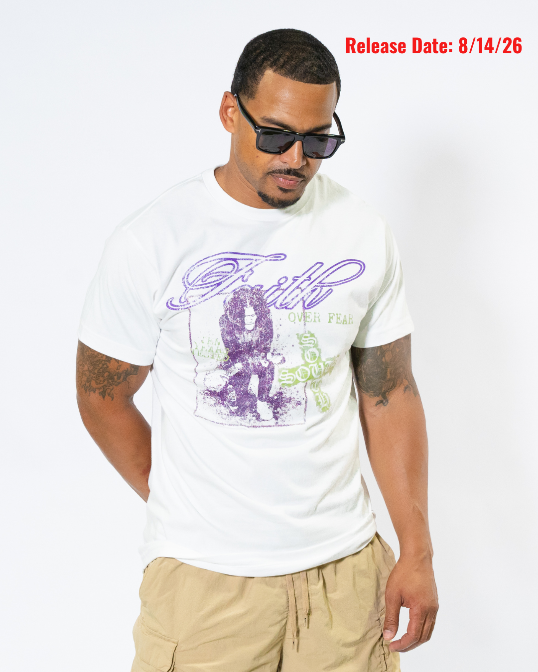 SDIB DC Faith Over Fear Tee (White)