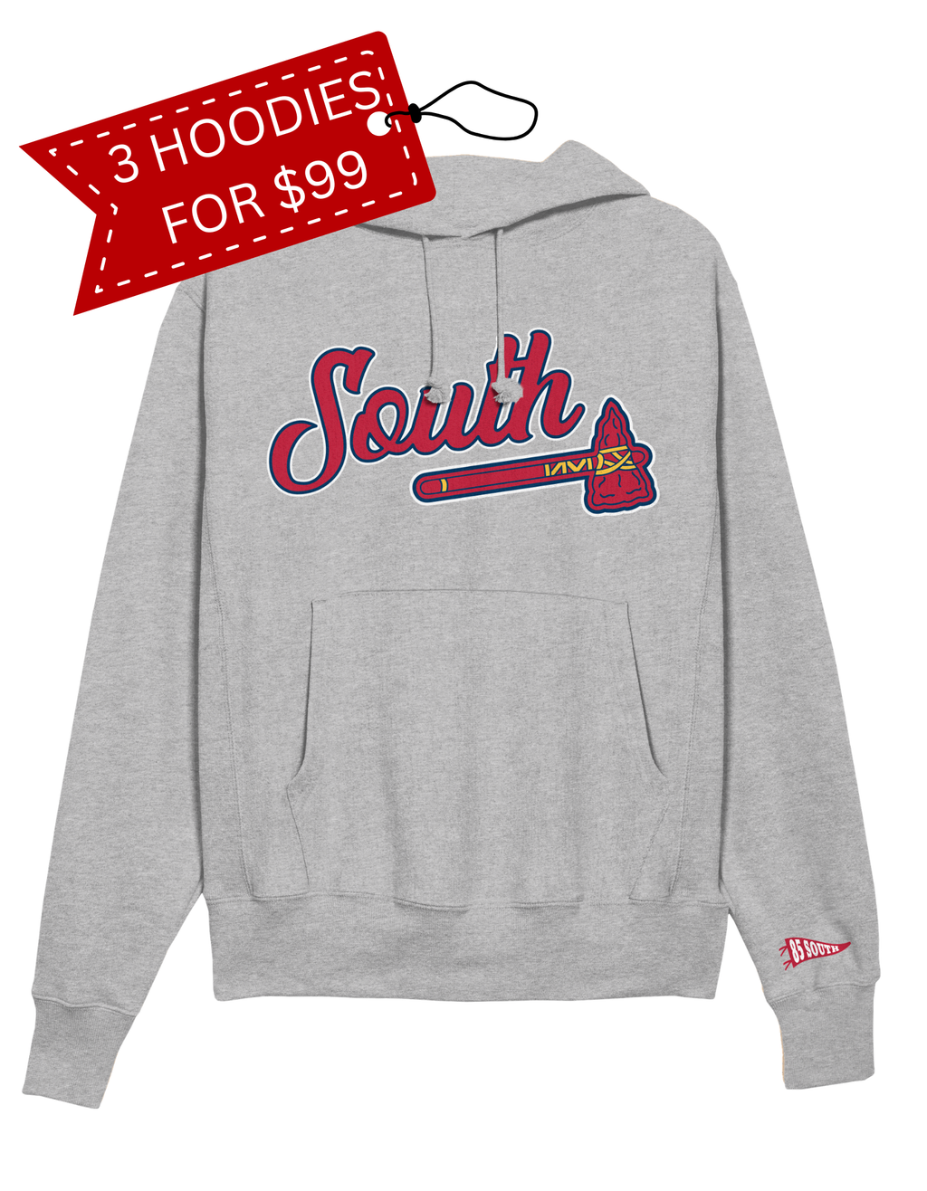 Classic Tomahawk Hoodie - Heather Grey