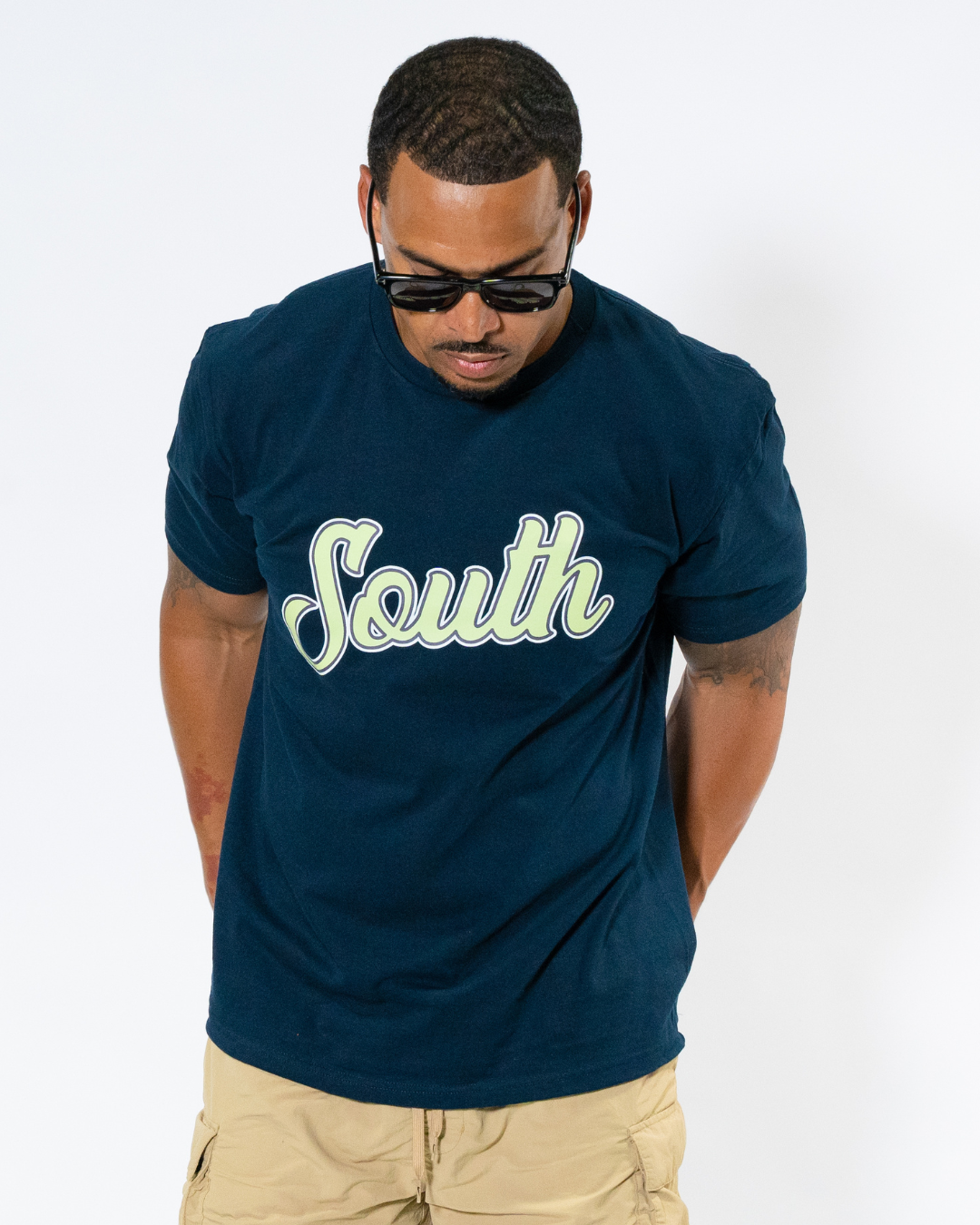 SDIB South Script Tee (Navy)