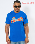 TTV2 South Script Tee (Blue)