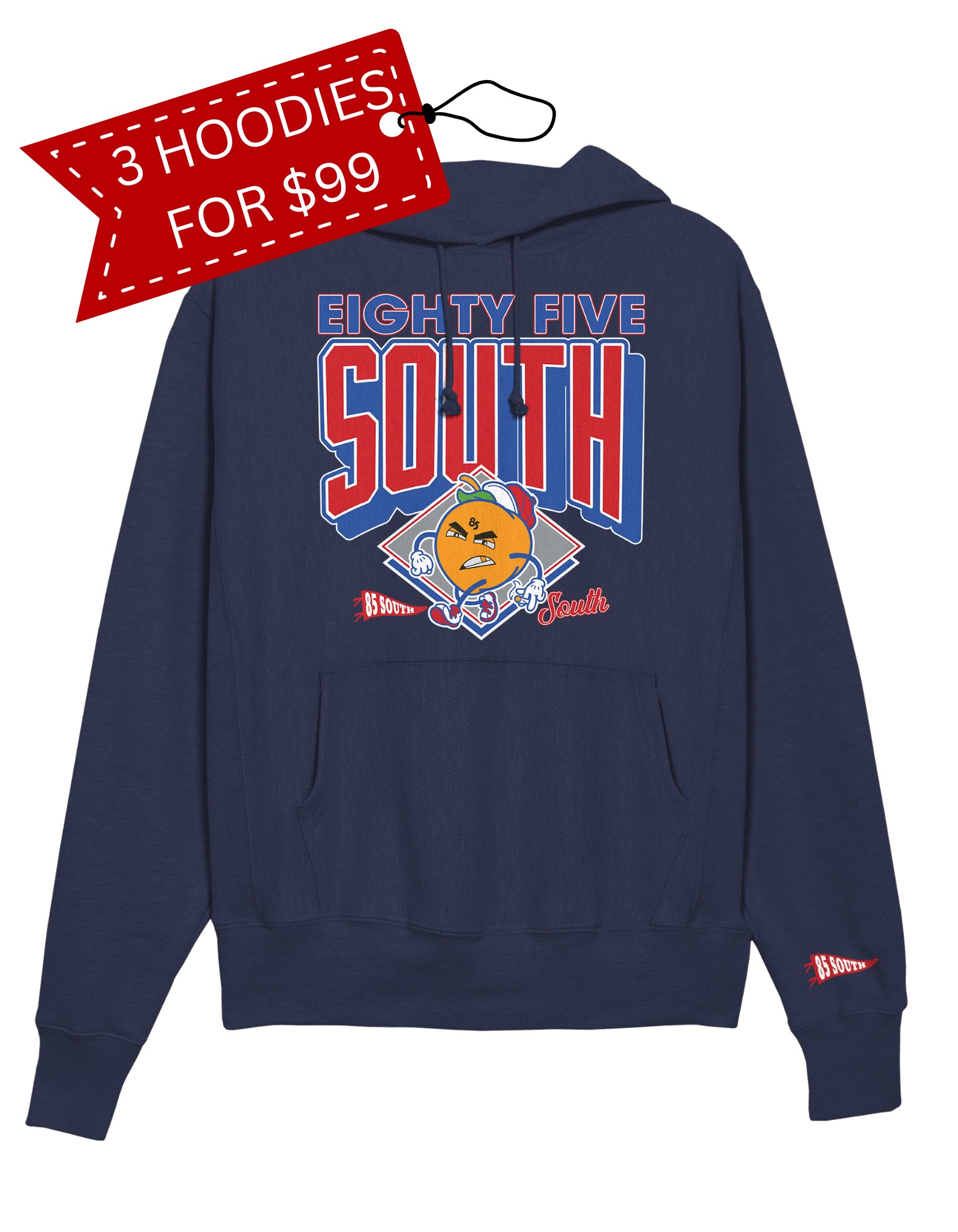 F3 - Pro Sport Arch Hoodie - Navy/Red