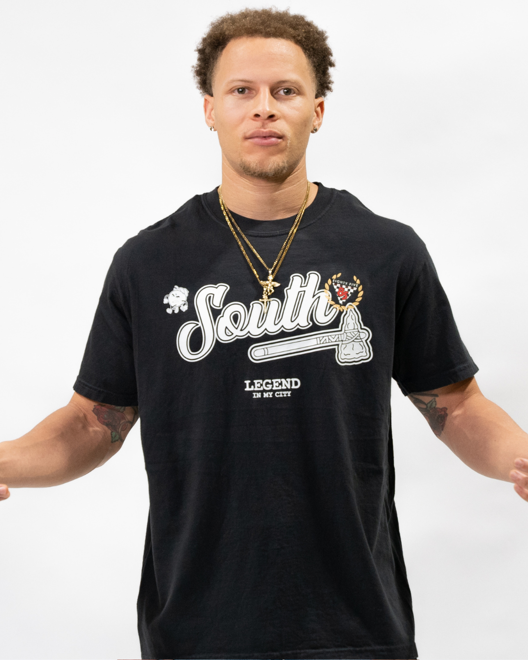 85 South Scattered Logo Tee (Black)
