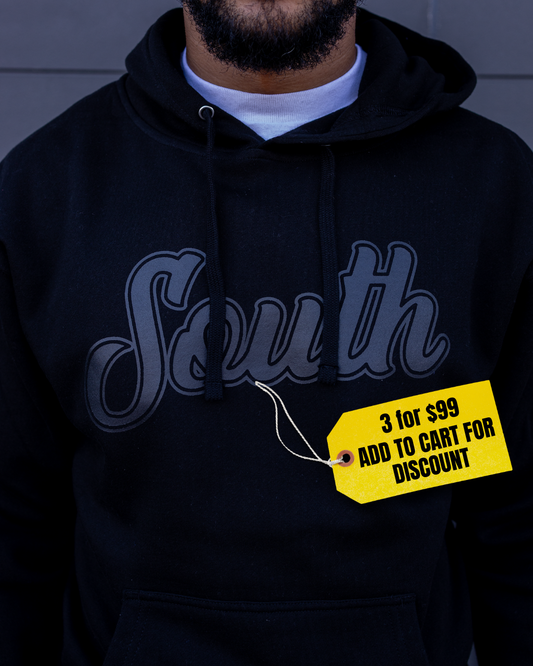 Classic South Hoodie (Black/Black)