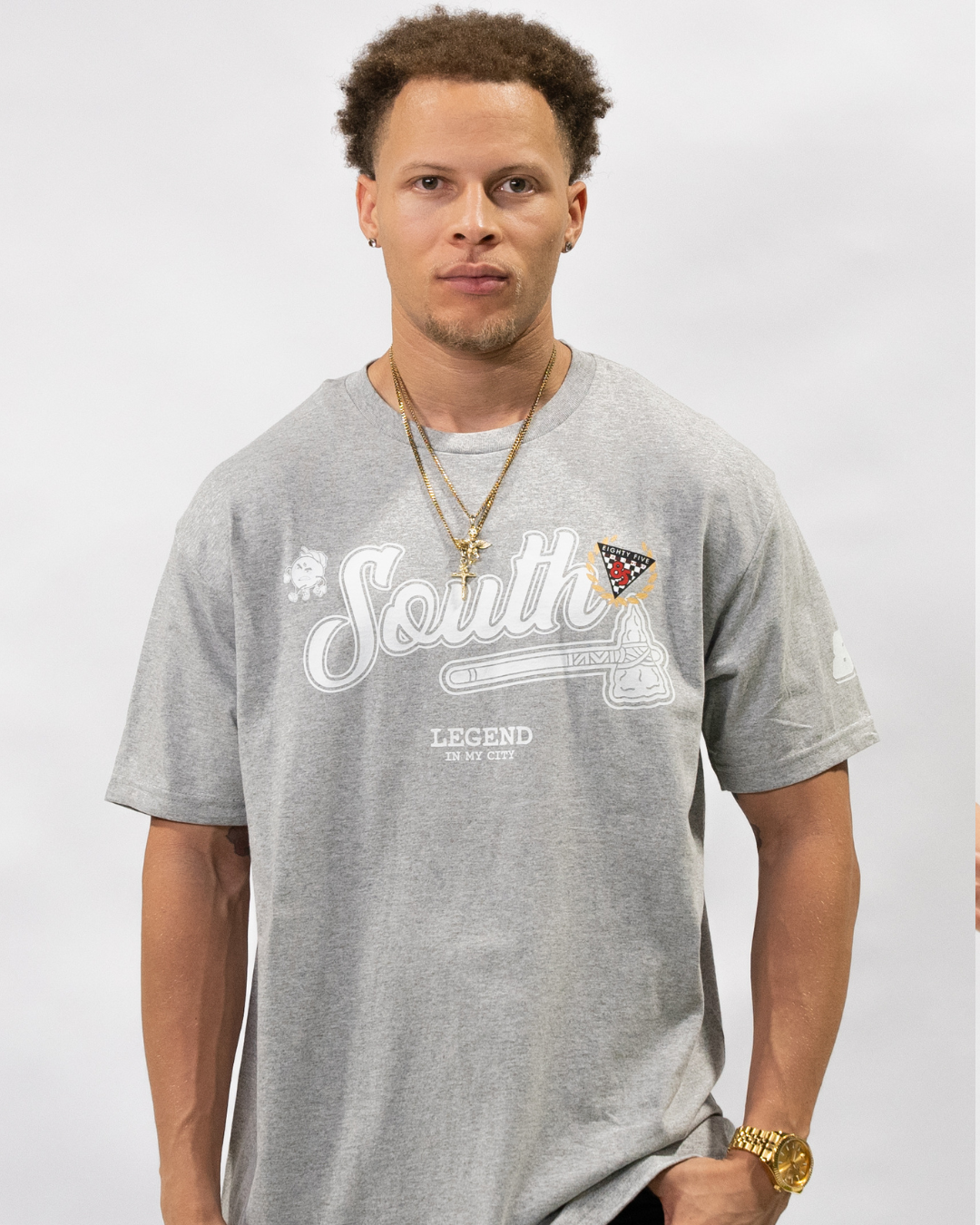 85 South Scattered Logo Tee (Grey)