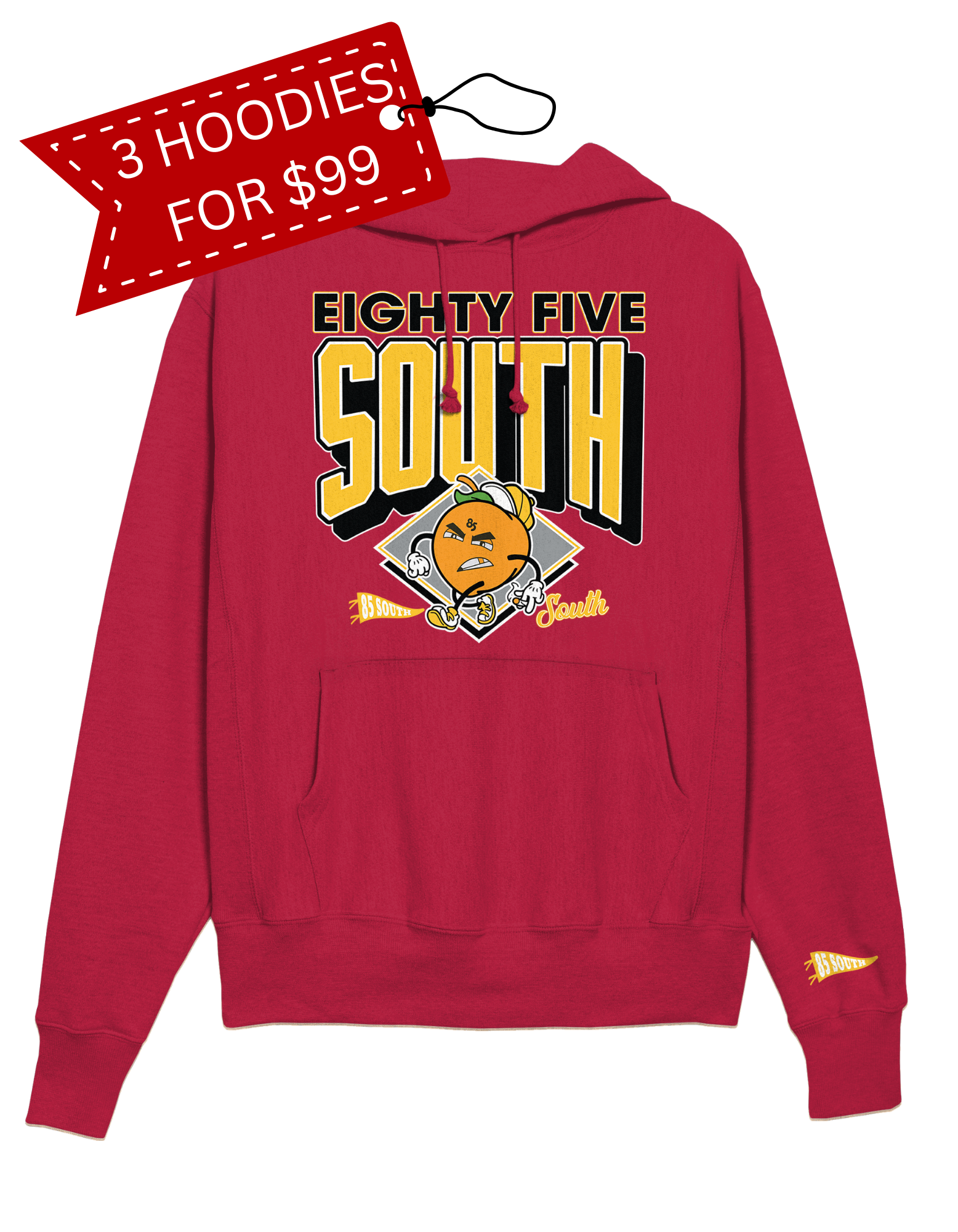 B3 - Pro Sport Arch Hoodie - Red/Gold