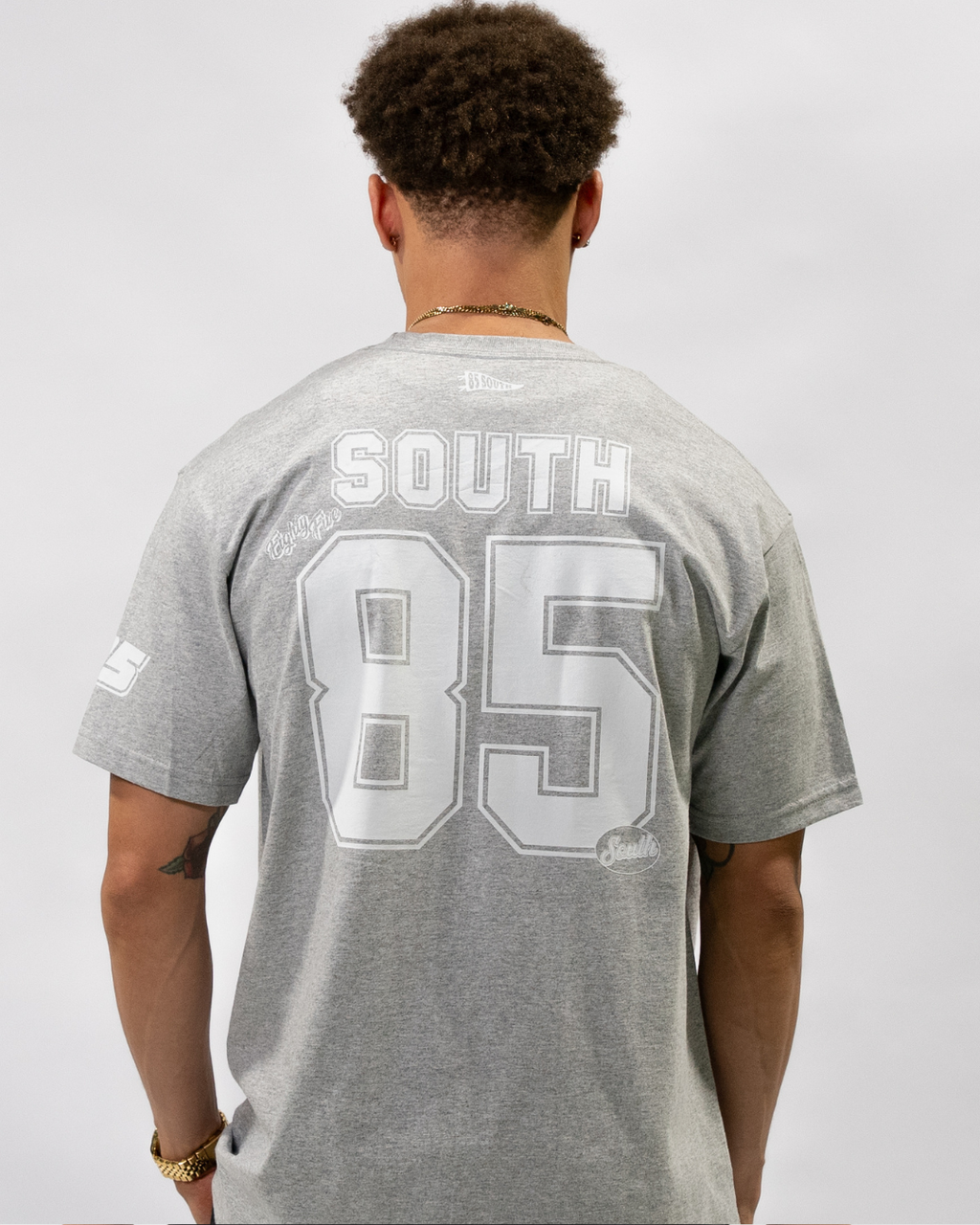 85 South Scattered Logo Tee (Grey)