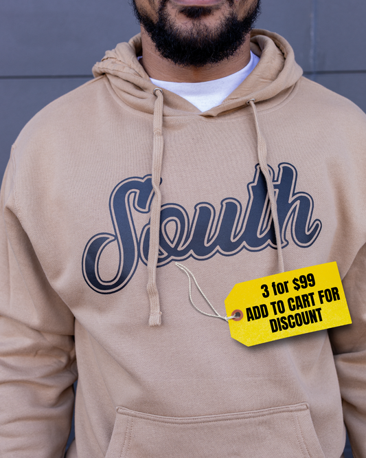 Classic South Hoodie (Sand/Black)