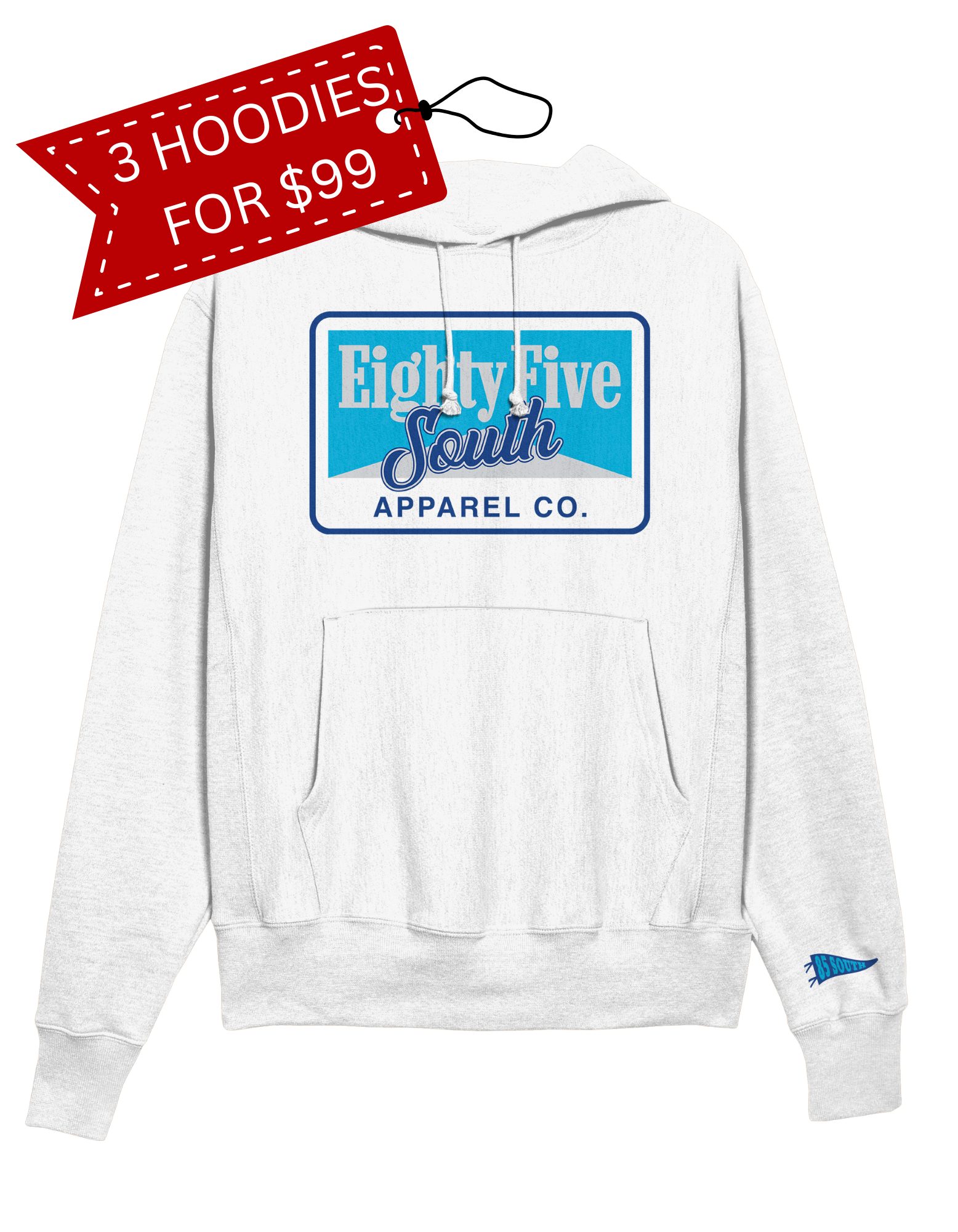 A1 - Retro Cig Badge Hoodie - White