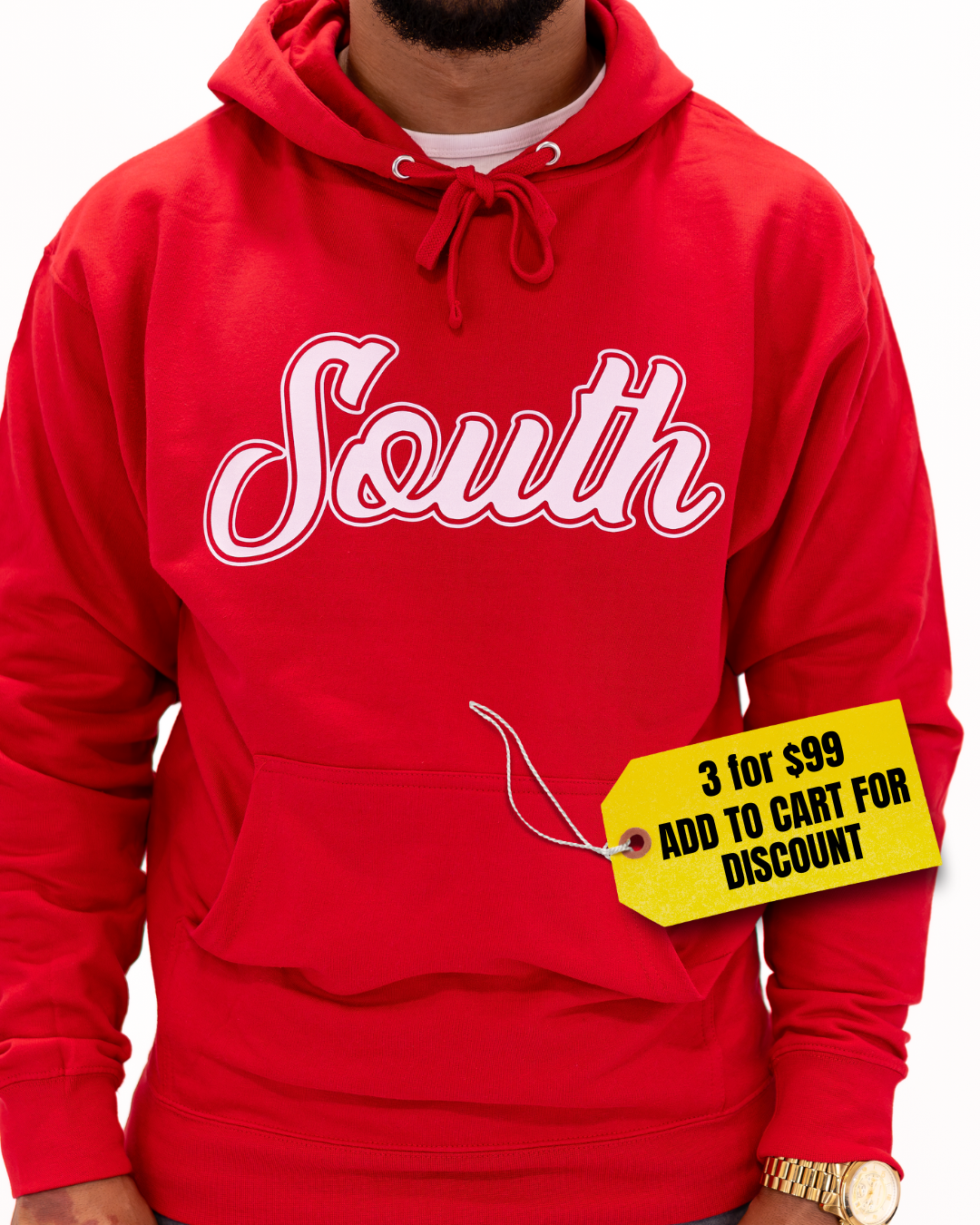 Classic South Hoodie (Red/White)