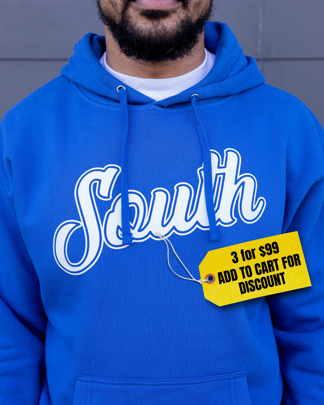 Classic South Hoodie (Royal/White)