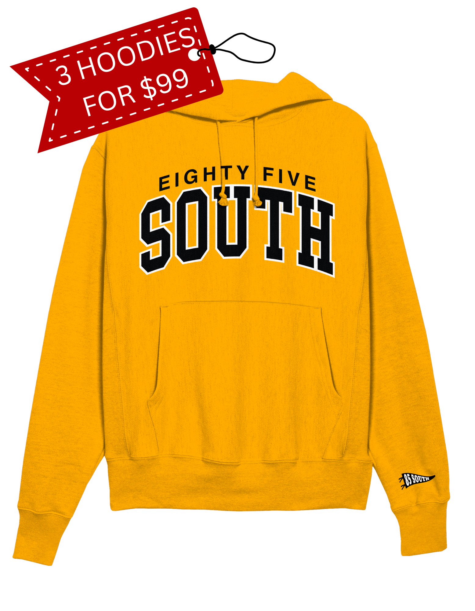 L4 - South College Arch Hoodie - Gold/Black