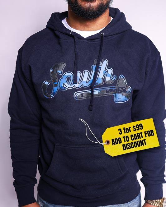 Tomahawk Blue Camo Midweight Hoodie (Navy/Blue)