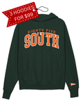 D4 - South College Arch Hoodie - Forest Green/Orange