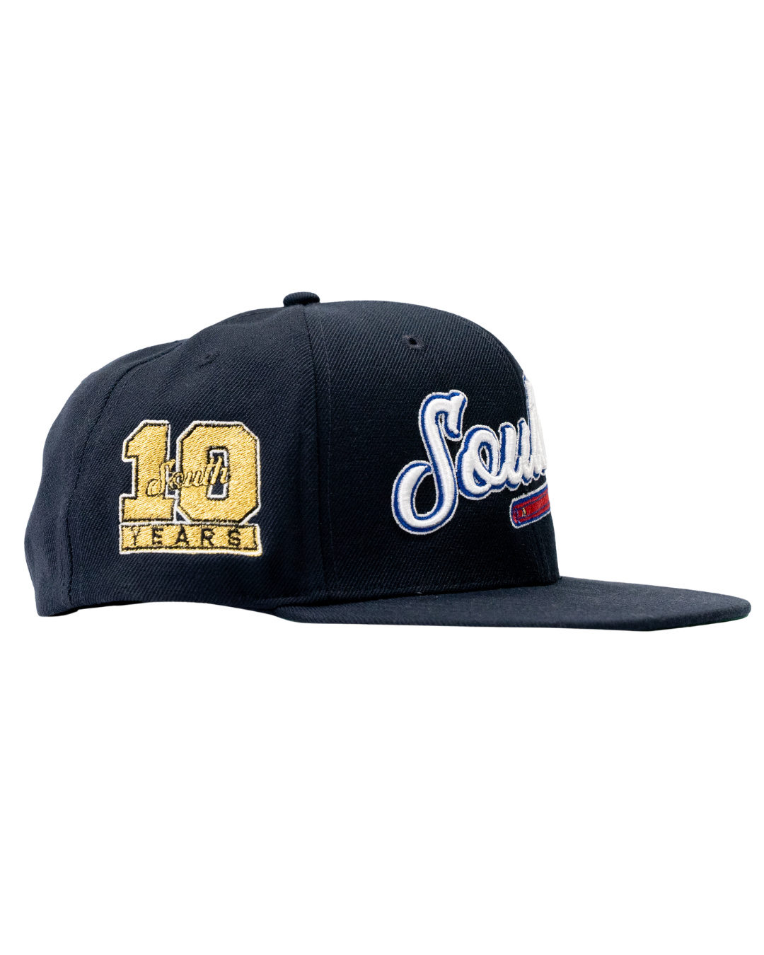 "10th Anniversary" South Tomahawk Snapback Hat (Navy)