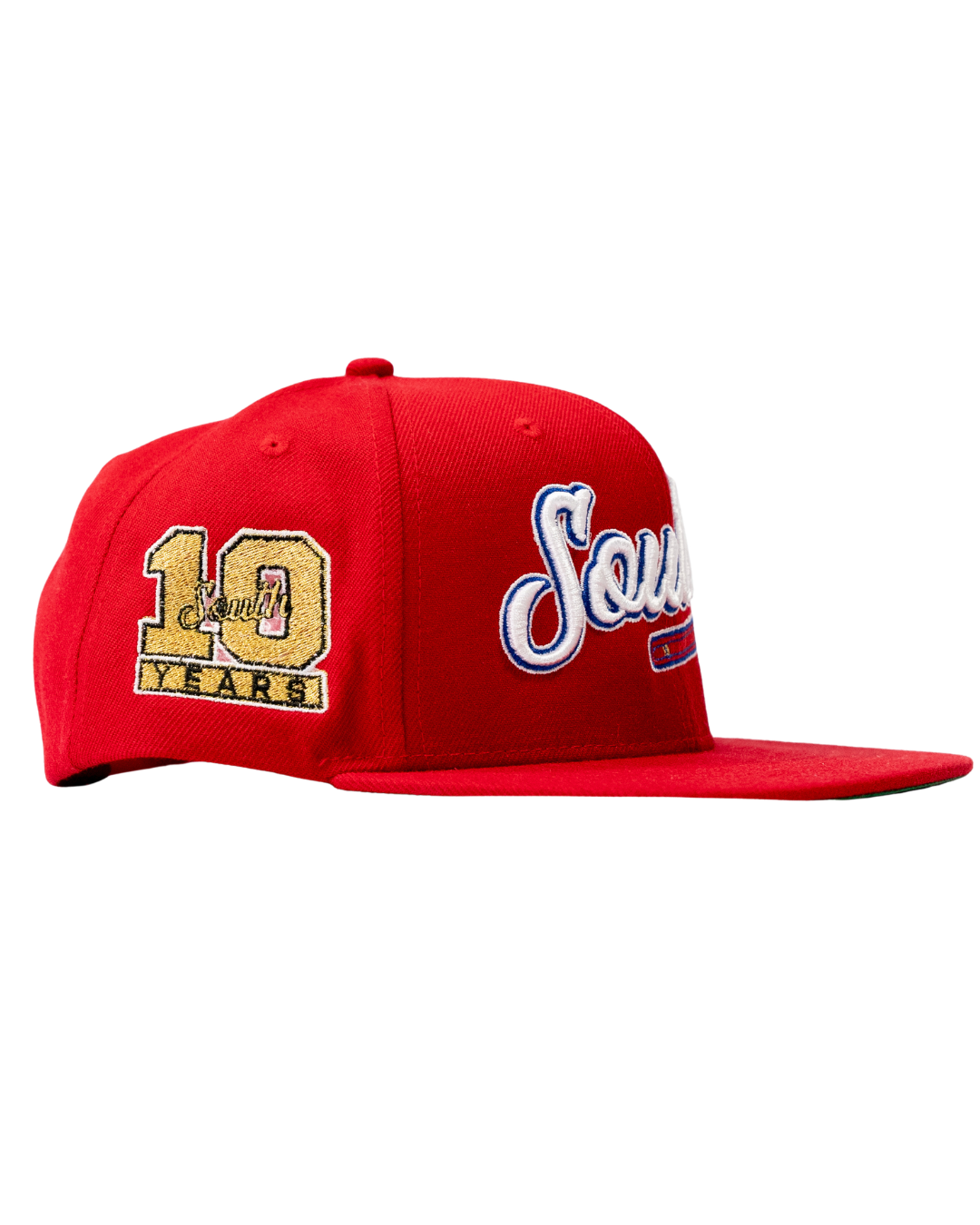 "10th Anniversary" South Tomahawk Snapback Hat (Red)