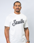 Classic South Script Tee - White/Black