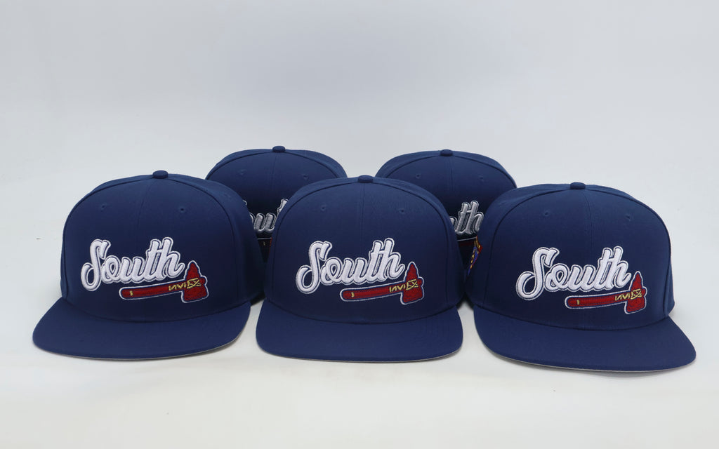 "South Tomahawk" Snapback Hat (Navy/Red/White)
