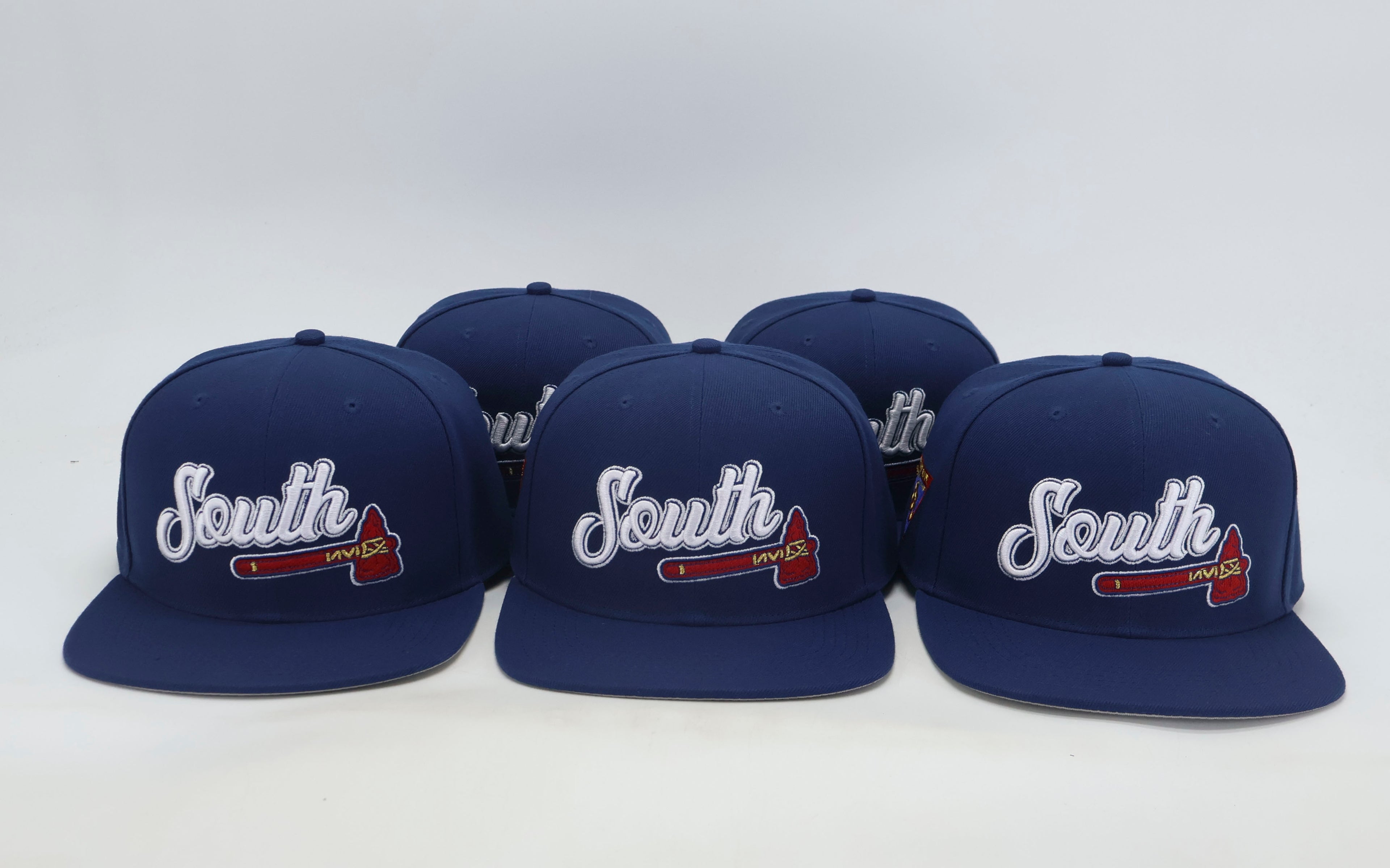 "South Tomahawk" Snapback Hat (Navy/Red/White)
