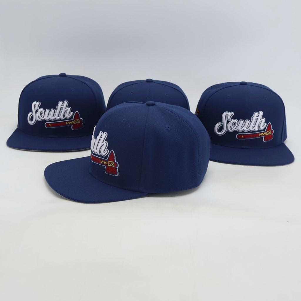 "South Tomahawk" Snapback Hat (Navy/Red/White)