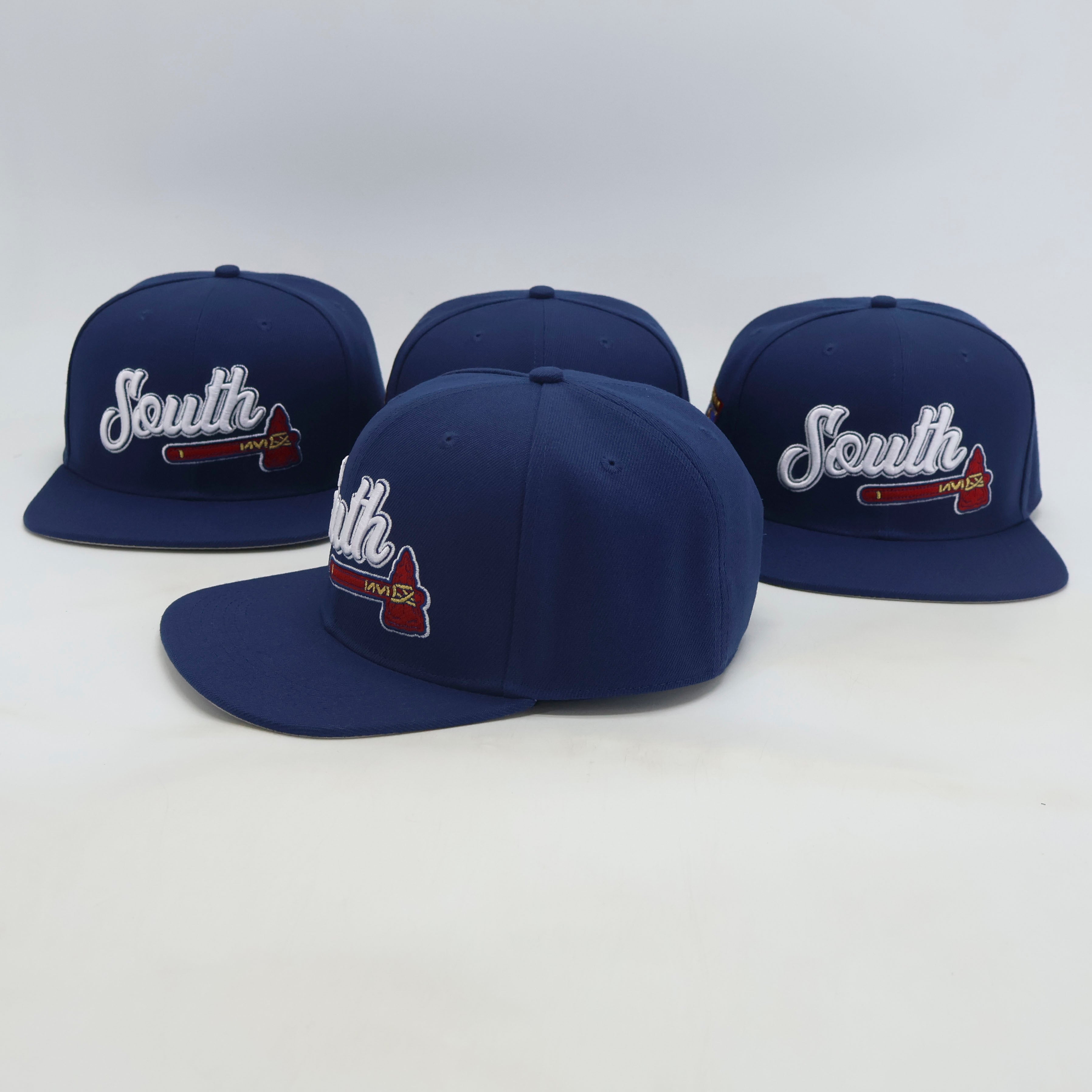 "South Tomahawk" Snapback Hat (Navy/Red/White)