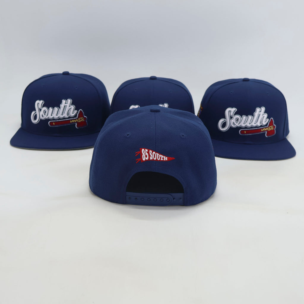 "South Tomahawk" Snapback Hat (Navy/Red/White)