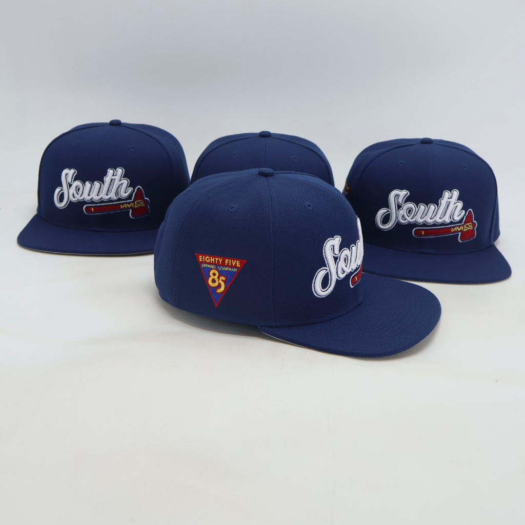 "South Tomahawk" Snapback Hat (Navy/Red/White)