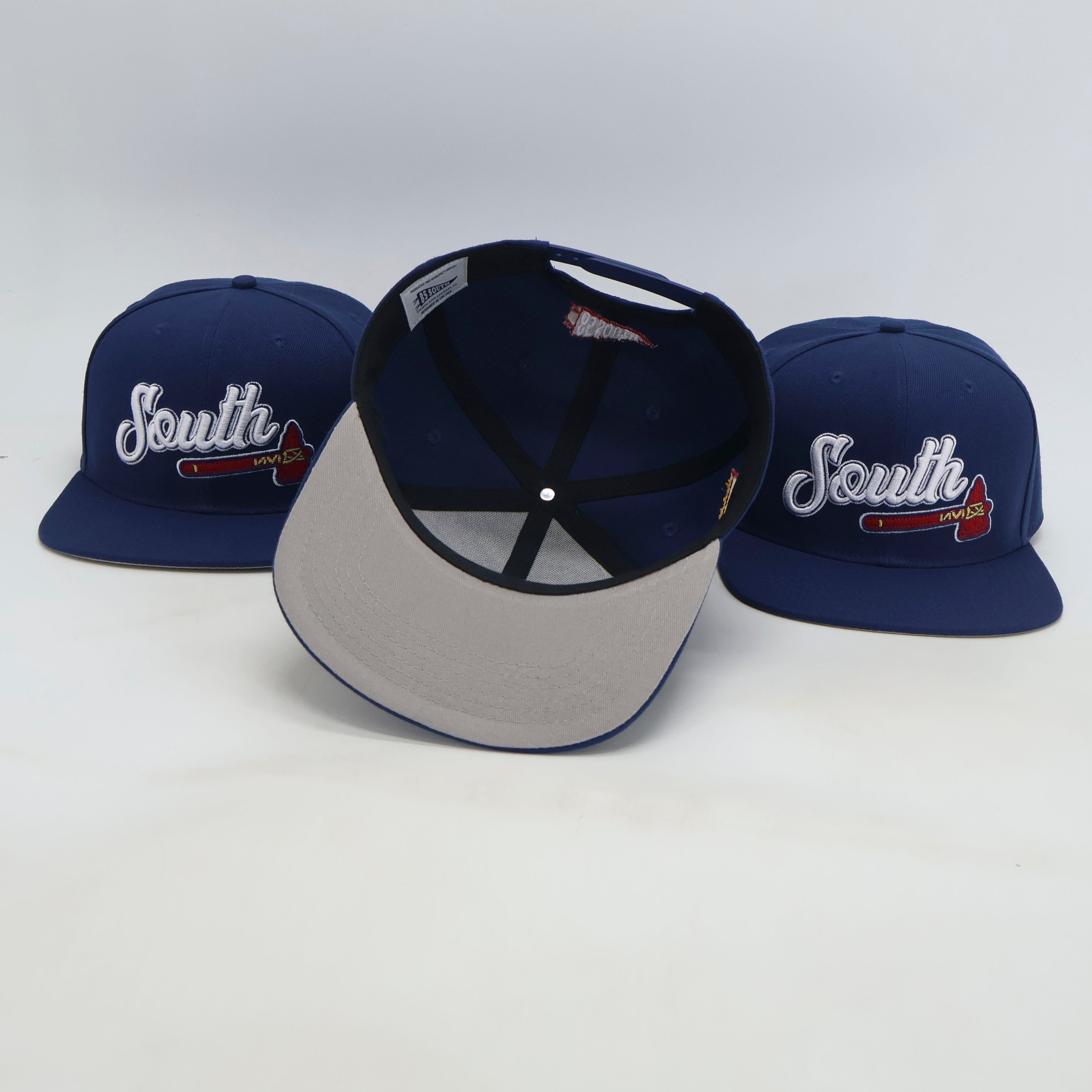 "South Tomahawk" Snapback Hat (Navy/Red/White)