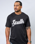 Classic South Script Tee - Black/White