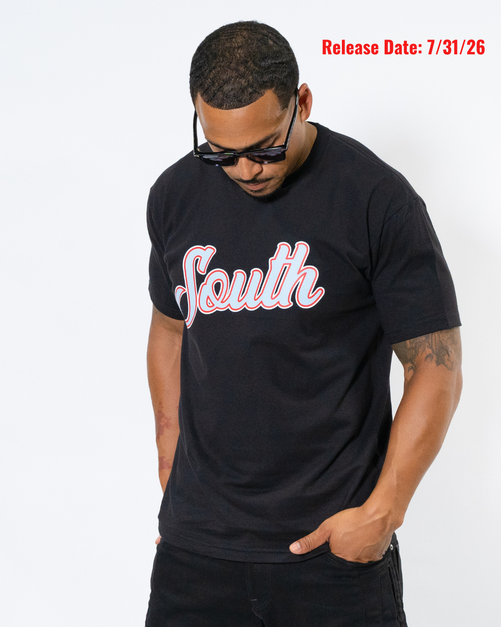 TTV South Script Tee (Black)