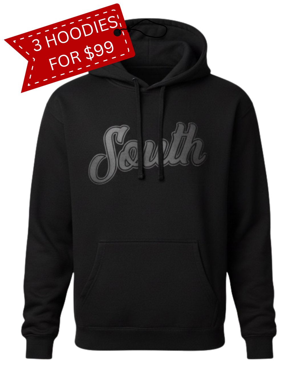 Classic South Hoodie (Black/Black)