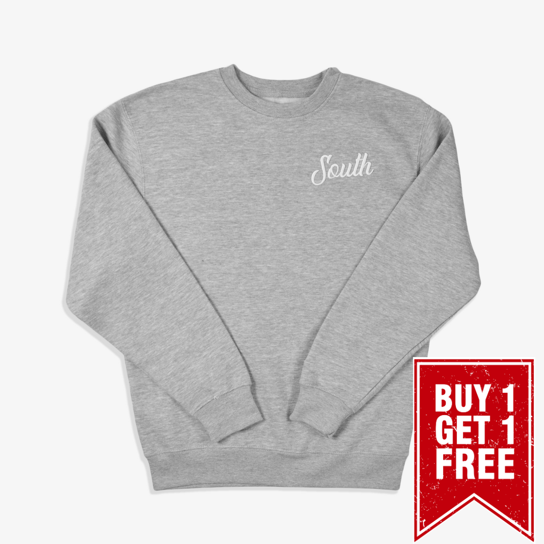 Southern Premium Comfort Crewneck - Heather Grey