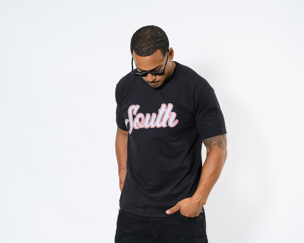 TTV South Script Tee (Black)